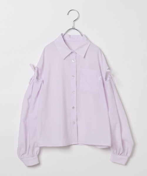 10C REPIPI（ジューシーレピピ）の「【10C REPIPI】ソデリボンルーズシャツ（シャツ/ブラウス・キッズ・ピンク/イエロー/ホワイト・130cm/120cm/110cm）」の15枚目の写真