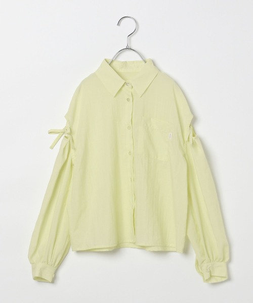 10C REPIPI（ジューシーレピピ）の「【10C REPIPI】ソデリボンルーズシャツ（シャツ/ブラウス・キッズ・ピンク/イエロー/ホワイト・130cm/120cm/110cm）」の16枚目の写真