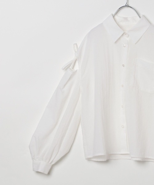 10C REPIPI（ジューシーレピピ）の「【10C REPIPI】ソデリボンルーズシャツ（シャツ/ブラウス・キッズ・ピンク/イエロー/ホワイト・130cm/120cm/110cm）」の19枚目の写真