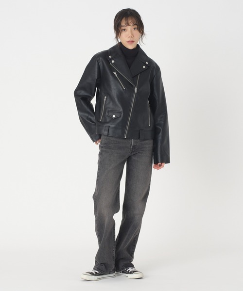Levi's(リーバイス)の「Levi's/リーバイス KENDAL MOTO ライダースジャケット ブラック CAVIAR(ライダースジャケット・レディース・ブラック・S/XS/M)」の11枚目の写真
