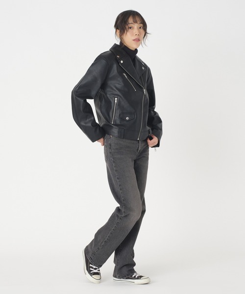 Levi's(リーバイス)の「Levi's/リーバイス KENDAL MOTO ライダースジャケット ブラック CAVIAR(ライダースジャケット・レディース・ブラック・S/XS/M)」の13枚目の写真