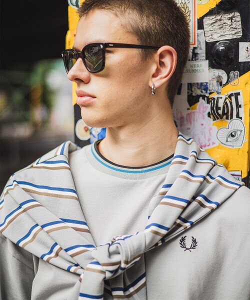 FREDPERRY BEAMS ティップライン ロングスリーブ Tシャツ FRED PERRY（フレッドペリー）の「FRED PERRY / ティップライン