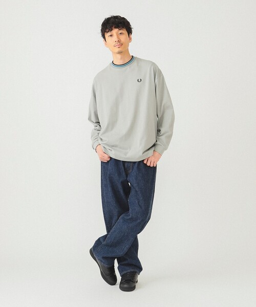 FREDPERRY BEAMS ティップライン ロングスリーブ Tシャツ FRED PERRY tシャツ 「FRED PERRY/フレッドペリー」 ツイン