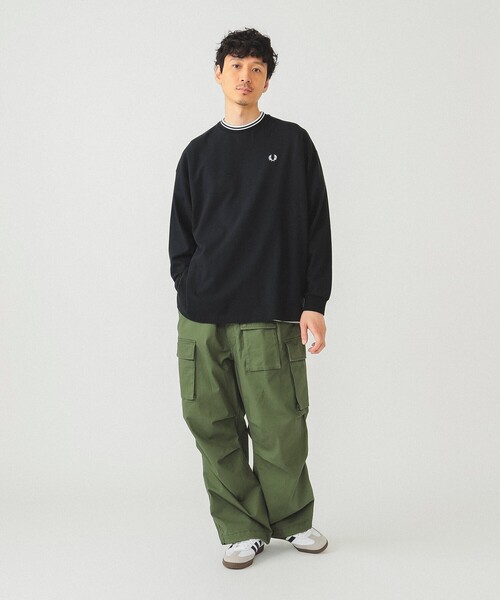関税込◆Fred Perry ロングスリーブ ピケ Tシャツ FRED PERRY（フレッドペリー）の「FRED PERRY / ティップライン