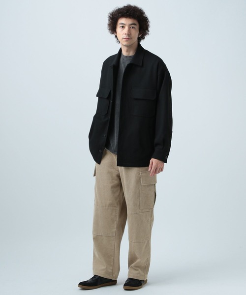 BAYFLOW(ベイフロー)の「コーデュロイカーゴパンツ(カーゴパンツ・メンズ・ブラック/ダークブラウン/ベージュ・MEDIUM/LARGE)」の5枚目の写真