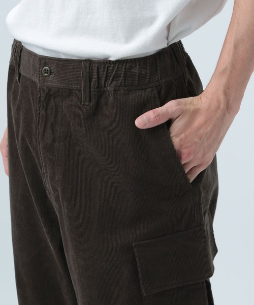 BAYFLOW(ベイフロー)の「コーデュロイカーゴパンツ(カーゴパンツ・メンズ・ブラック/ダークブラウン/ベージュ・MEDIUM/LARGE)」の15枚目の写真