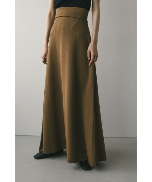 STYLEMIXER（スタイルミキサー）の「ドライニットフレアスカート（スカート・レディース・ブラック/ライトブラウン・SMALL/MEDIUM）」の16枚目の写真