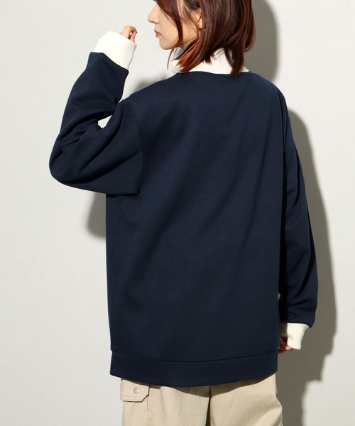 Dickies(ディッキーズ)の「【GENUINE DICKIES/ジェニュインディッキーズ】 ロゴ刺繍 スタンドカラーハーフジップ プルオーバー(スウェット・メンズ・スミクロ/ネイビー/グリーン/アッシュグレー・XL/M/L)」の21枚目の写真