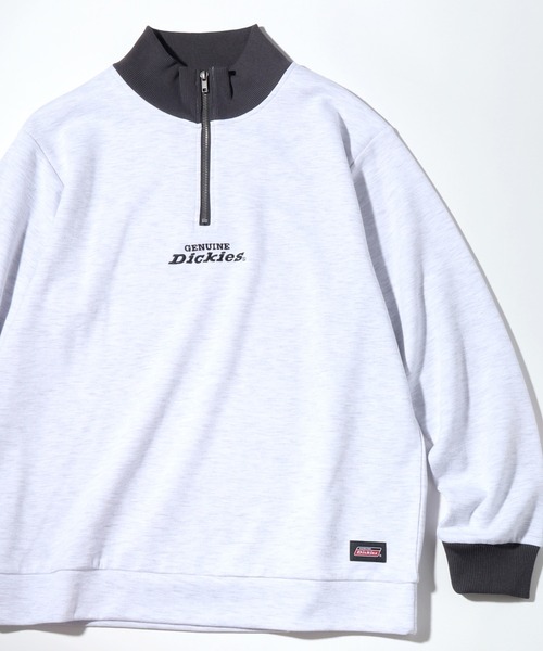 Dickies(ディッキーズ)の「【GENUINE DICKIES/ジェニュインディッキーズ】 ロゴ刺繍 スタンドカラーハーフジップ プルオーバー(スウェット・メンズ・スミクロ/ネイビー/グリーン/アッシュグレー・XL/M/L)」の8枚目の写真