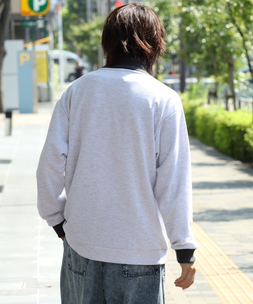Dickies(ディッキーズ)の「【GENUINE DICKIES/ジェニュインディッキーズ】 ロゴ刺繍 スタンドカラーハーフジップ プルオーバー(スウェット・メンズ・スミクロ/ネイビー/グリーン/アッシュグレー・XL/M/L)」の13枚目の写真