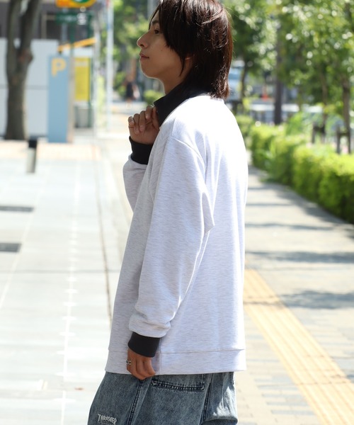 Dickies(ディッキーズ)の「【GENUINE DICKIES/ジェニュインディッキーズ】 ロゴ刺繍 スタンドカラーハーフジップ プルオーバー(スウェット・メンズ・スミクロ/ネイビー/グリーン/アッシュグレー・XL/M/L)」の12枚目の写真
