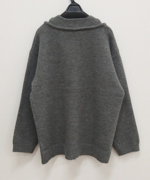 アルパカタッチアンサンブル風Vネックニットプルオーバー