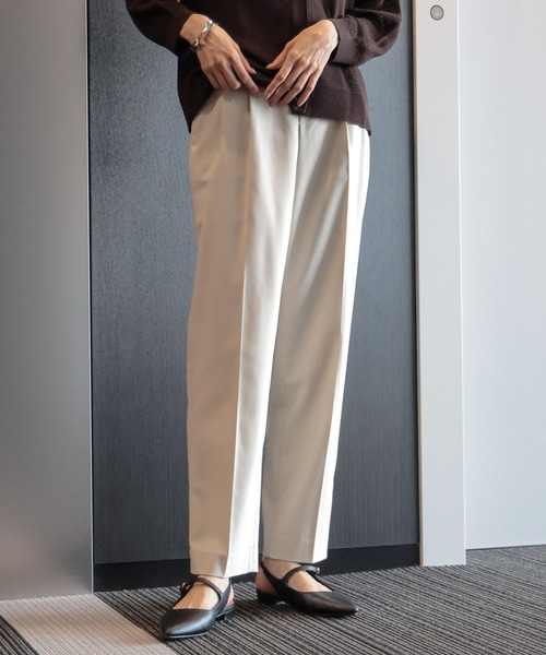 GLOBAL WORK(グローバルワーク)の「ウツクシルエットテーパードパンツTall/115392(その他パンツ・レディース・チャコール/モカ/ネイビー/アイボリー/ブラック・SMALL/MEDIUM/LARGE/X-LARGE)」の8枚目の写真