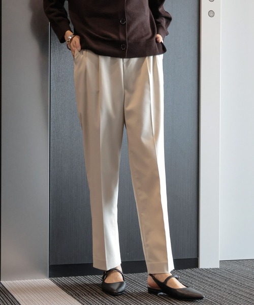 GLOBAL WORK(グローバルワーク)の「ウツクシルエットテーパードパンツTall/115392(その他パンツ・レディース・チャコール/モカ/ネイビー/アイボリー/ブラック・SMALL/MEDIUM/LARGE/X-LARGE)」の10枚目の写真