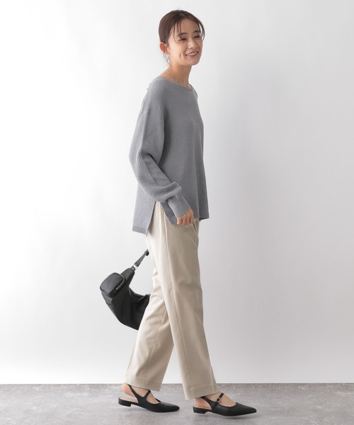GLOBAL WORK(グローバルワーク)の「ウツクシルエットテーパードパンツTall/115392(その他パンツ・レディース・チャコール/モカ/ネイビー/アイボリー/ブラック・SMALL/MEDIUM/LARGE/X-LARGE)」の12枚目の写真
