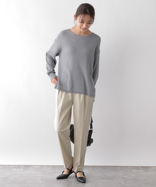 GLOBAL WORK(グローバルワーク)の「ウツクシルエットテーパードパンツTall/115392(その他パンツ・レディース・チャコール/モカ/ネイビー/アイボリー/ブラック・SMALL/MEDIUM/LARGE/X-LARGE)」の13枚目の写真