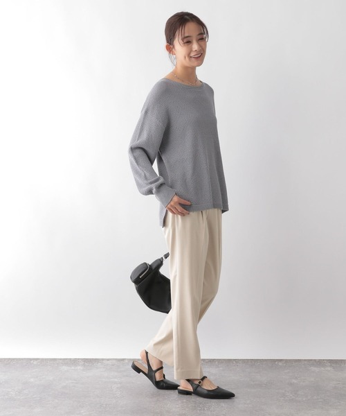 GLOBAL WORK(グローバルワーク)の「ウツクシルエットテーパードパンツTall/115392(その他パンツ・レディース・チャコール/モカ/ネイビー/アイボリー/ブラック・SMALL/MEDIUM/LARGE/X-LARGE)」の14枚目の写真