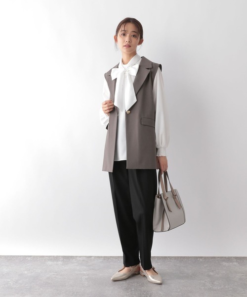 GLOBAL WORK(グローバルワーク)の「ウツクシルエットテーパードパンツTall/115392(その他パンツ・レディース・チャコール/モカ/ネイビー/アイボリー/ブラック・SMALL/MEDIUM/LARGE/X-LARGE)」の18枚目の写真