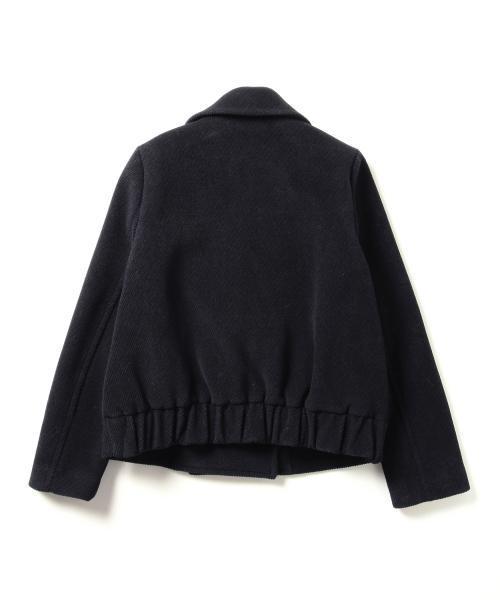 Ray BEAMS / 4ボタン ダブル ビッグ チェスターコート　ブラック Ray BEAMS（レイビームス）の「Ray BEAMS / チェック 4ボタン
