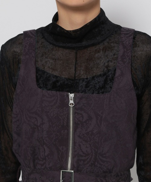 HARE（ハレ）の「2WAYヴィンテージジャガードビスチェ(HARE)（ベスト・レディース・ブラック/バーガンディー・FREE）」の19枚目の写真