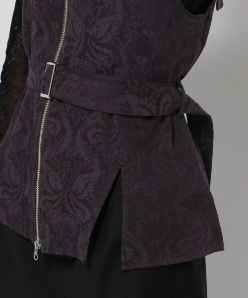 HARE（ハレ）の「2WAYヴィンテージジャガードビスチェ(HARE)（ベスト・レディース・ブラック/バーガンディー・FREE）」の21枚目の写真