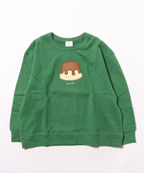 SKAPE(エスケープ)の「アメリケントレーナー(スウェット・キッズ・ブラック/グリーン・100cm/80cm/120cm/90cm/130cm/110cm)」の2枚目の写真