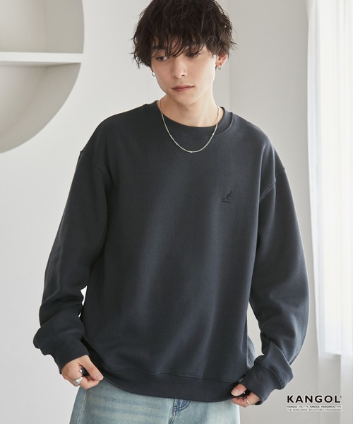 セール】KANGOL/カンゴール 別注 ロゴ ワンポイント刺繍 オーバー