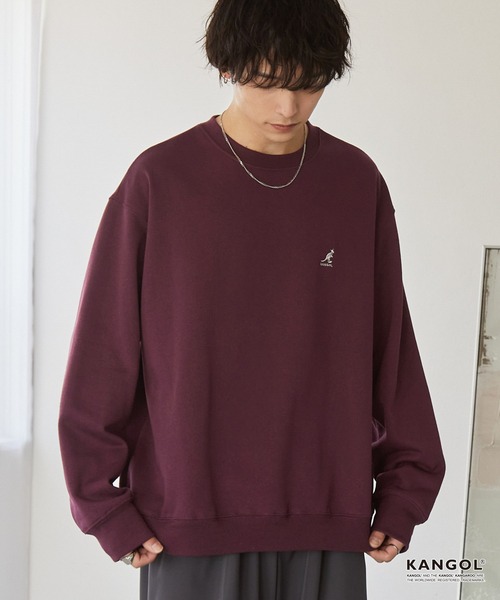 KANGOL(カンゴール)の「KANGOL/カンゴール 別注 ロゴ ワンポイント刺繍 オーバーサイズ スウェットプルオーバー(スウェット・メンズ・ブラック/グレー/アイボリー/ブラウン/ネイビー/チャコール/グレイッシュベージュ/グレイッシュブルー/ワイン系/グリーン系/モカ・S/M/L/XL)」の19枚目の写真