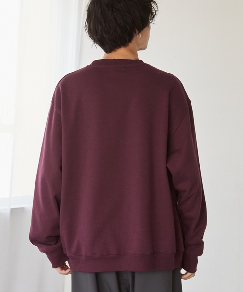 KANGOL(カンゴール)の「KANGOL/カンゴール 別注 ロゴ ワンポイント刺繍 オーバーサイズ スウェットプルオーバー(スウェット・メンズ・ブラック/グレー/アイボリー/ブラウン/ネイビー/チャコール/グレイッシュベージュ/グレイッシュブルー/ワイン系/グリーン系/モカ・S/M/L/XL)」の16枚目の写真