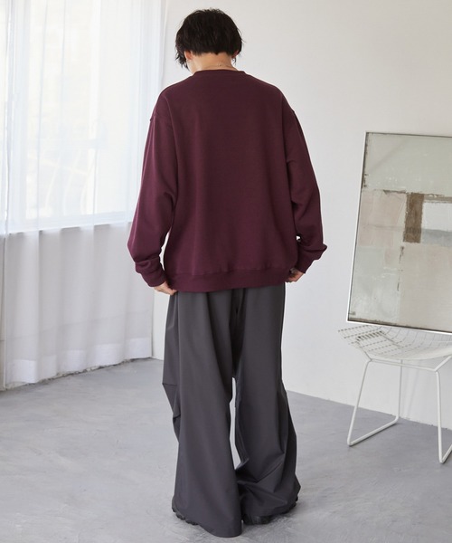 KANGOL(カンゴール)の「KANGOL/カンゴール 別注 ロゴ ワンポイント刺繍 オーバーサイズ スウェットプルオーバー(スウェット・メンズ・ブラック/グレー/アイボリー/ブラウン/ネイビー/チャコール/グレイッシュベージュ/グレイッシュブルー/ワイン系/グリーン系/モカ・S/M/L/XL)」の21枚目の写真