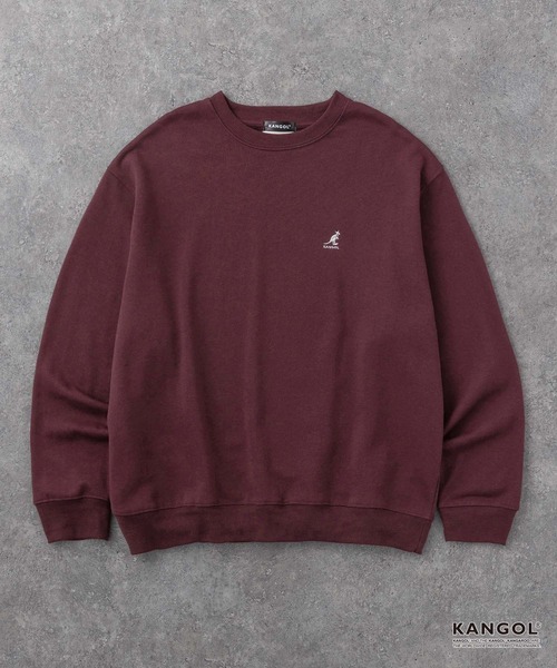 KANGOL(カンゴール)の「KANGOL/カンゴール 別注 ロゴ ワンポイント刺繍 オーバーサイズ スウェットプルオーバー(スウェット・メンズ・ブラック/グレー/アイボリー/ブラウン/ネイビー/チャコール/グレイッシュベージュ/グレイッシュブルー/ワイン系/グリーン系/モカ・S/M/L/XL)」の12枚目の写真