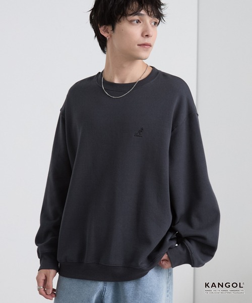 セール】KANGOL/カンゴール 別注 ロゴ ワンポイント刺繍 オーバー