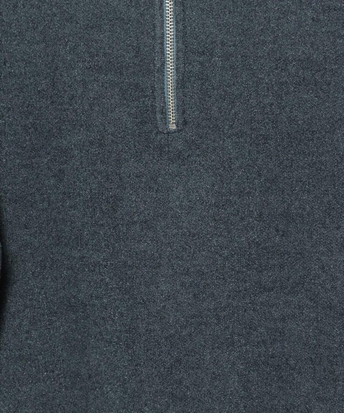 HARE（ハレ）の「シルキーSOFTモールニットハーフZIP(HARE)（ニット/セーター・メンズ・グレー/ブルー/ブラック・SMALL/MEDIUM）」の12枚目の写真