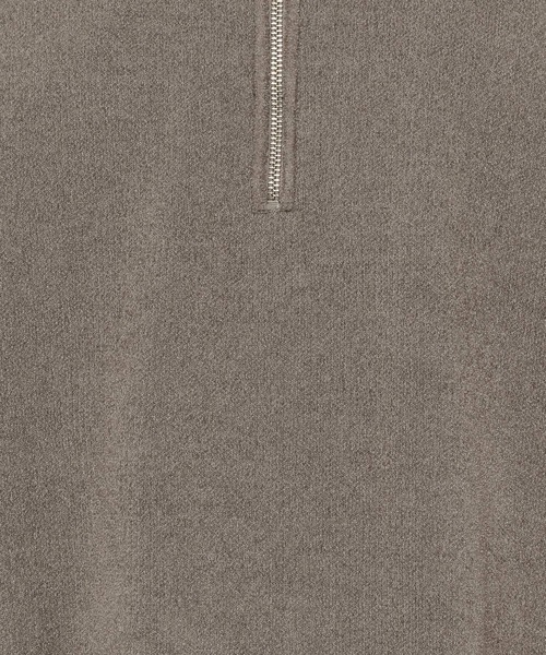 HARE（ハレ）の「シルキーSOFTモールニットハーフZIP(HARE)（ニット/セーター・メンズ・グレー/ブルー/ブラック・SMALL/MEDIUM）」の13枚目の写真