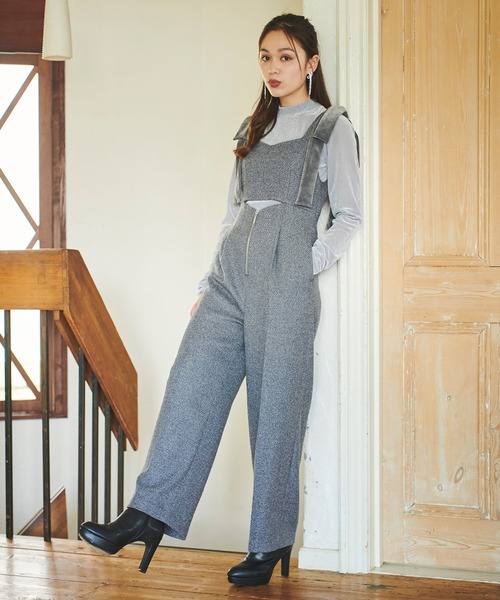 31 Sons de mode（トランテアン　ソン　ドゥ　モード）の「ベロアチュールトップス（Tシャツ/カットソー・レディース・ライトグレー/グリーン/オフホワイト・フリー）」の13枚目の写真