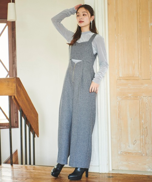 31 Sons de mode（トランテアン　ソン　ドゥ　モード）の「ベロアチュールトップス（Tシャツ/カットソー・レディース・ライトグレー/グリーン/オフホワイト・フリー）」の15枚目の写真