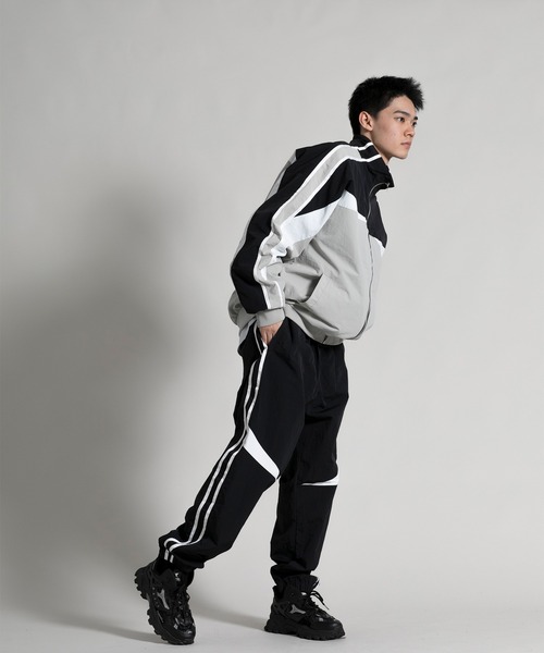 aimoha(アイモハ)の「【aimoha neo】 Retro Color Block Jacket(ブルゾン・メンズ・ブラック/ネイビー・MEDIUM/XX-LARGE/LARGE/X-LARGE/XXX-LARGE/XXXX-LARGE)」の8枚目の写真