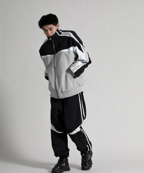 aimoha(アイモハ)の「【aimoha neo】 Retro Color Block Jacket(ブルゾン・メンズ・ブラック/ネイビー・MEDIUM/XX-LARGE/LARGE/X-LARGE/XXX-LARGE/XXXX-LARGE)」の9枚目の写真