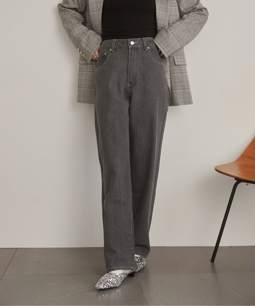 ANGIE（アンジー）の「ローライズデニムパンツ（デニムパンツ・レディース・ブラック/グレー/ブルー・MEDIUM）」の3枚目の写真