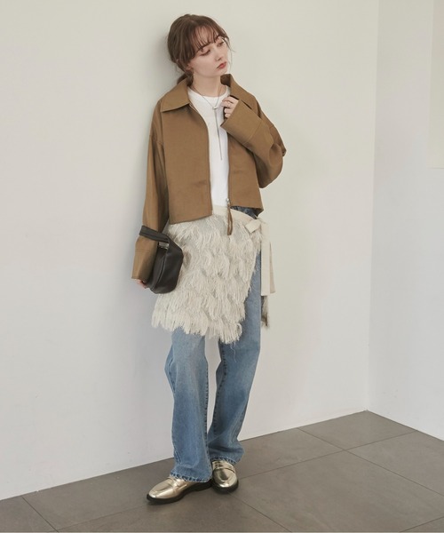 ANGIE（アンジー）の「ローライズデニムパンツ（デニムパンツ・レディース・ブラック/グレー/ブルー・MEDIUM）」の10枚目の写真