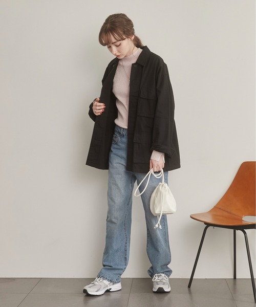 ANGIE（アンジー）の「ローライズデニムパンツ（デニムパンツ・レディース・ブラック/グレー/ブルー・MEDIUM）」の12枚目の写真