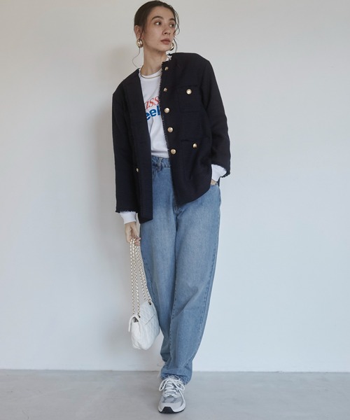 ANGIE（アンジー）の「ローライズデニムパンツ（デニムパンツ・レディース・ブラック/グレー/ブルー・MEDIUM）」の19枚目の写真