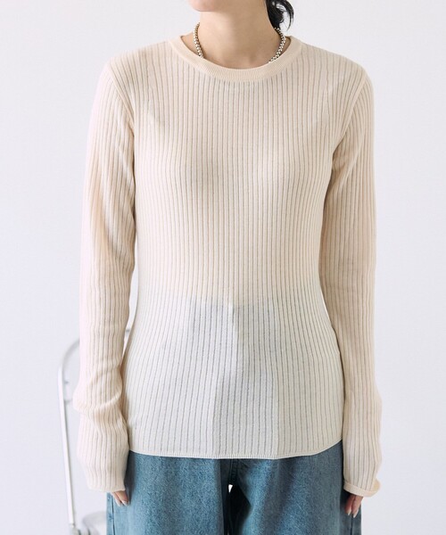 【新品 タグ付き】ADORE ベルスリーブ クルーネック ニット trim_ofkss_item7801bbbc8a9311e
