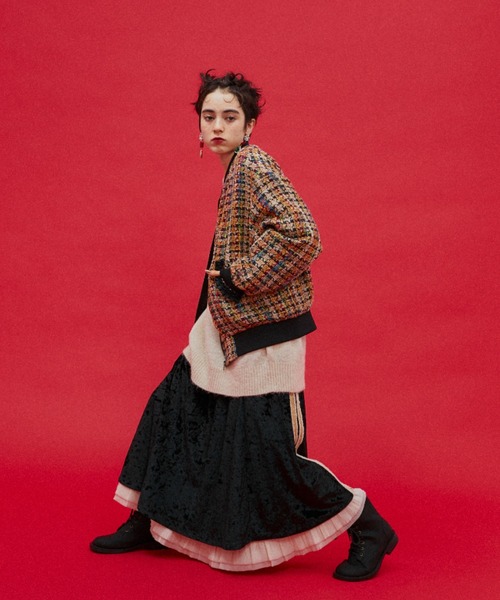 manana suerte（マニャーナスエルテ）の「SPECIAL EDITION MIXツイードブルゾン（ブルゾン・レディース・オレンジ・FREE）」の14枚目の写真