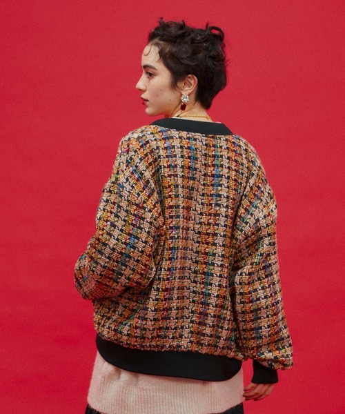 manana suerte（マニャーナスエルテ）の「SPECIAL EDITION MIXツイードブルゾン（ブルゾン・レディース・オレンジ・FREE）」の8枚目の写真