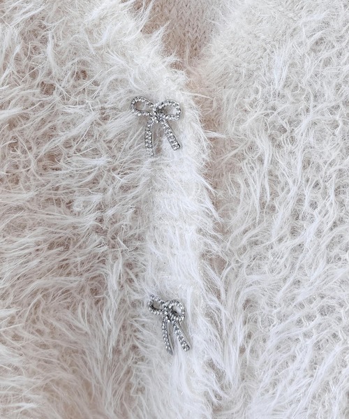 Heather（ヘザー）の「リボンモチーフカーディガン/キャミ2P  151117（アンサンブル・レディース・ピンク/ブルー/アイボリー・FREE）」の11枚目の写真