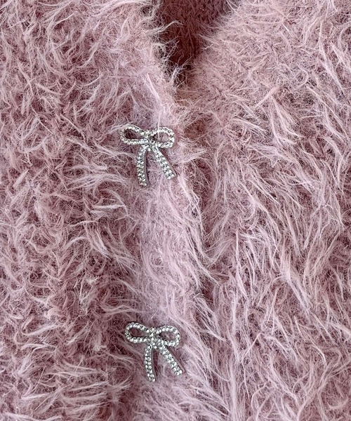 Heather（ヘザー）の「リボンモチーフカーディガン/キャミ2P  151117（アンサンブル・レディース・ピンク/ブルー/アイボリー・FREE）」の12枚目の写真