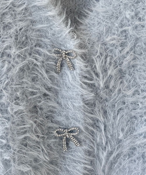 Heather（ヘザー）の「リボンモチーフカーディガン/キャミ2P  151117（アンサンブル・レディース・ピンク/ブルー/アイボリー・FREE）」の13枚目の写真