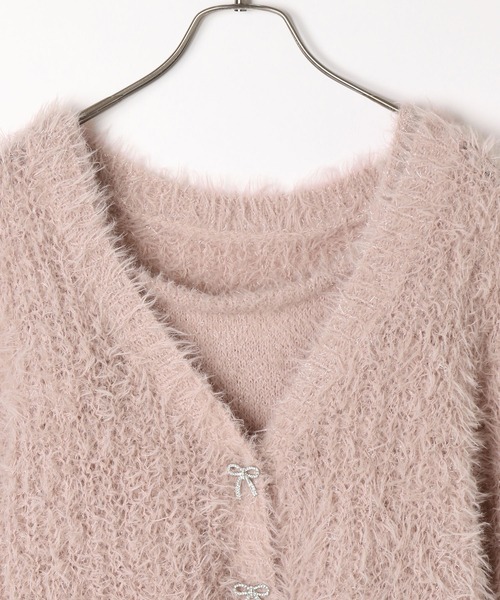 Heather（ヘザー）の「リボンモチーフカーディガン/キャミ2P  151117（アンサンブル・レディース・ピンク/ブルー/アイボリー・FREE）」の15枚目の写真