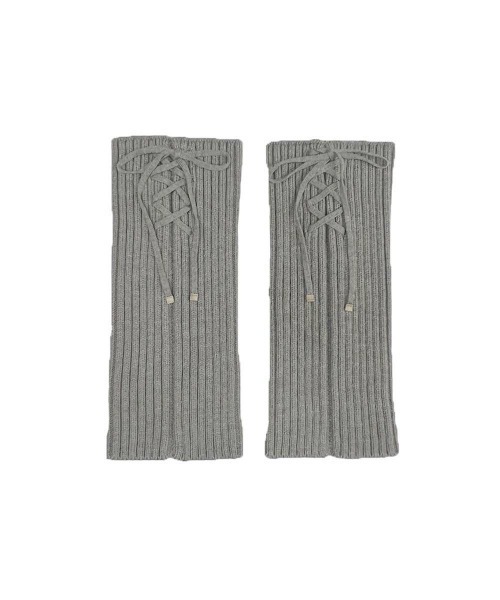 F i.n.t（フィント）の「レースアップニットレッグカバー/fint（レッグウォーマー・レディース・グレー/アイボリー・FREE）」の13枚目の写真